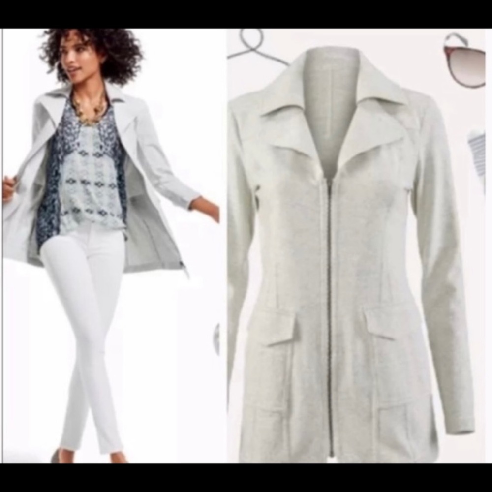 Cabi grey jacket. Size M, good used condition.